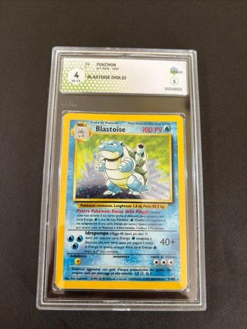 Pokémon - 1 Graded card - Blastoise Foil - Graad 4.5 -, Nieuw