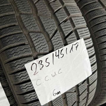 2 x Continental 235-45-17 Winterbanden 6mm, Gebruikt, 17 inch, 235 mm, Band(en)