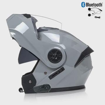 Modulaire Motorhelm Unisex met Dubbel Vizier & Bluetooth - D, Verzenden, Nieuw met kaartje