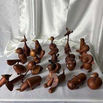 Senshukai Royal Pet - Massieve set van 20 vintage houten