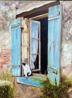 H. Dammen (XX-XXI) - Kat in venster