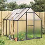 vidaXL Tuinkas met basisframe 224x169x195 cm aluminium, Tuin en Terras, Kassen, Verzenden, Nieuw