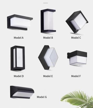 Buitenlamp met Sensor – LED Verlichting Zwart Nieuw in doos, Verzenden, Nieuw