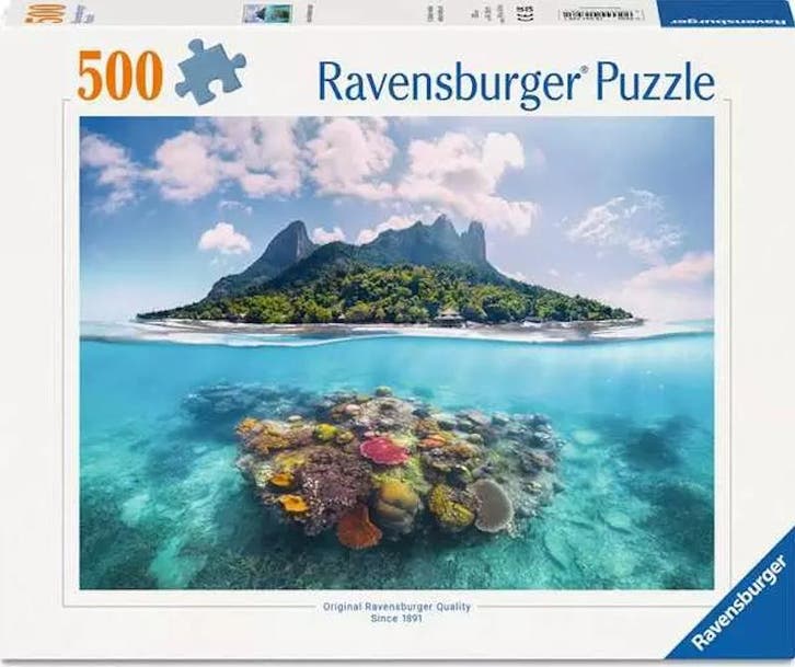 Island Waterscape Puzzel (500 stukjes) | Ravensburger -, Hobby en Vrije tijd, Denksport en Puzzels, Nieuw, Verzenden