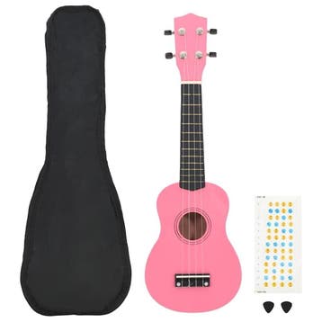 Ukuleleset Roze 21 inch | Retourdeal 35% Korting, Ophalen of Verzenden, Nieuw, Ukelele