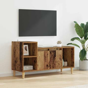 vidaXL TV-kast 100 x 35 x 55 cm Oud Hout Bewerkt hout, Huis en Inrichting, Minder dan 50 cm, Verzenden, Nieuw, Minder dan 100 cm