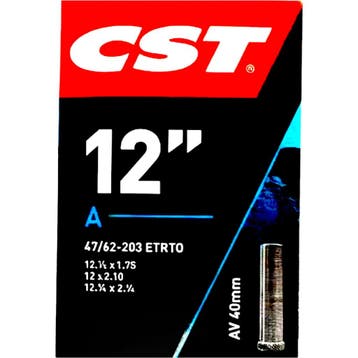 CST Binnenband 12 inch 12 x 1.75-2.10 met autoventiel 40..., Ophalen of Verzenden, Nieuw, Band