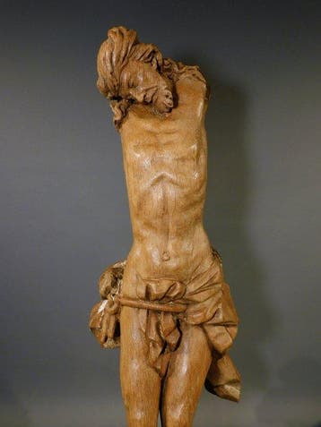 sculptuur, Corpus Christi - 17e eeuw - 66 cm - Eik