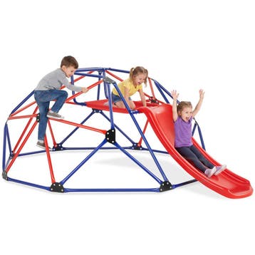 Klimrek Freeclimber met glijbaan, weerbestendig - rood/blauw, Verzenden, Nieuw