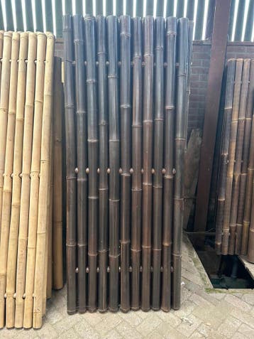 Outlet bamboe schuttingen - 90x220 cm - Donker, Verzenden, Nieuw