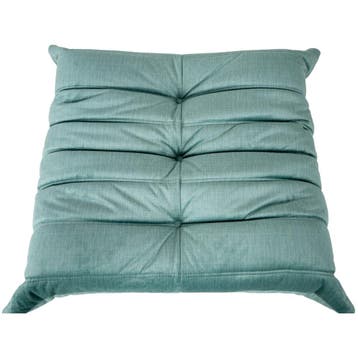 Togo Ottoman Michel Ducaroy Rib Velvet Aqua, Huis en Inrichting, Ophalen of Verzenden, Gebruikt, Modern/Hollywood Regency