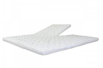 4 D topper 9 cm HR 50 SPLIT - 180/200cm, Nieuw, Tweepersoons, Wit, Overige typen