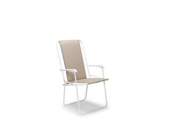 Veiling - 10x Chiemsee folding chair High Backrest Beige, Nieuw