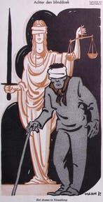 Spotprent over drama in Nieuwkoop (lijst optie, Lithos), Verzenden