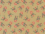 Inpakpapier Kerst Zuurstokken Rood - Breedte 70 cm - 200m, Ophalen of Verzenden, Nieuw, Overige typen