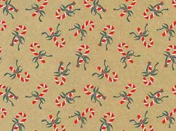 Kerst cadeaupapier op rol Zuurstokken Rood 70 cm –, Ophalen of Verzenden, Nieuw, Overige typen