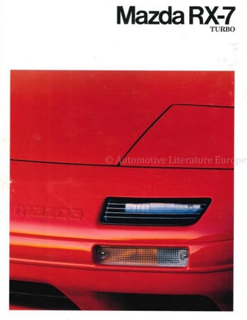 1991 MAZDA RX-7 TURBO BROCHURE FRANS, Boeken, Auto's | Folders en Tijdschriften, Nieuw, Mazda, Author