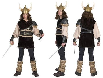 Viking outfit man Ragnon, Kleding | Heren, Carnavalskleding en Feestkleding, Ophalen of Verzenden, Nieuw