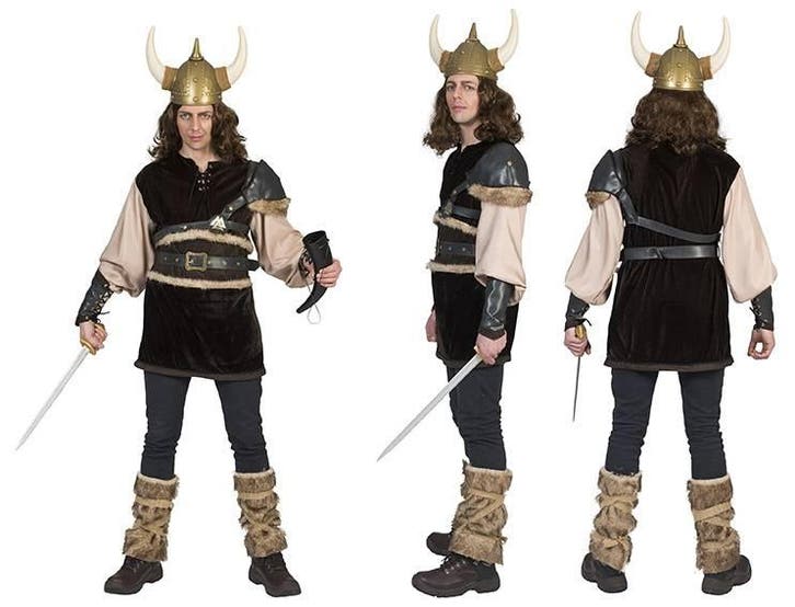 Viking outfit man Ragnon, Kleding | Heren, Carnavalskleding en Feestkleding, Nieuw, Ophalen of Verzenden