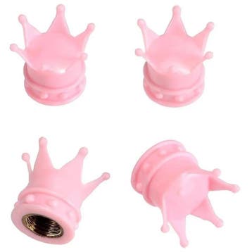 TT-products Ventieldoppen Pink Crown 4 stuks roze, Auto diversen, Ophalen of Verzenden, Nieuw
