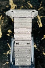 Cartier Santos - Arab Pave Dial - Large- Iced Out - Diamonds, Sieraden, Tassen en Uiterlijk, Horloges | Heren, Overige merken