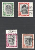 Indonesië 1949/1950 - Weense Drukken - 5 RP (2x) 10 RP 25 RP, Postzegels en Munten, Gestempeld