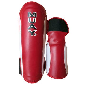 Muay Shin & Instep Premium - Rood/Wit, Ophalen of Verzenden, Nieuw