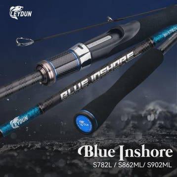 Blue Inshore Spinhengels - Zoutwater Vissen, Licht & Snel, 2, Verzenden, Nieuw