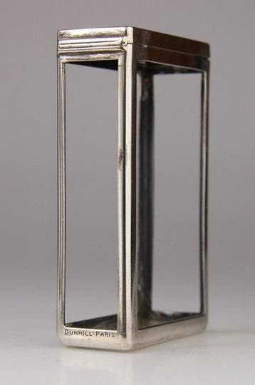 Dunhill - Luciferdoos - Zilver - luciferdoosje, Antiek en Kunst