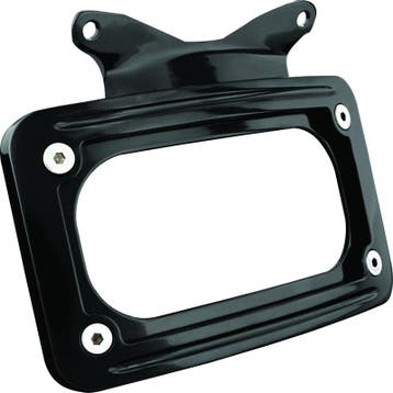 Kuryakyn Curved License Plate Mount Black, Ophalen of Verzenden