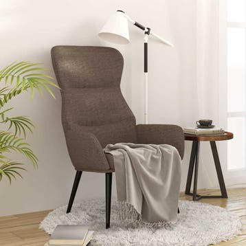 Design Fauteuil Taupe | B-keuze | 29% Goedkoper, Nieuw, 75 tot 100 cm, Ophalen of Verzenden, 50 tot 75 cm