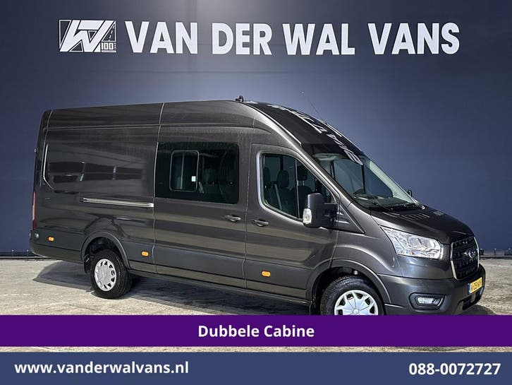 Ford Transit | 2.0 TDCI 185pk L4H3 Dubbele Cabine Euro6, Auto's, Bestelauto's, Dealer onderhouden, Te koop, Handgeschakeld, Diesel