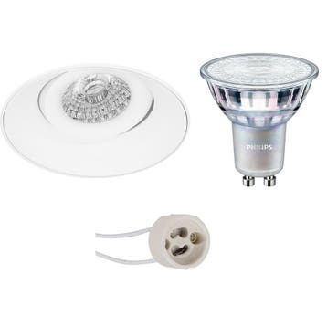 GU10 Inbouwspot Set - Mat Wit - Inbouw Rond - Trimless -, Ophalen of Verzenden, Nieuw, Overige fittingen, Plafondspot of Wandspot