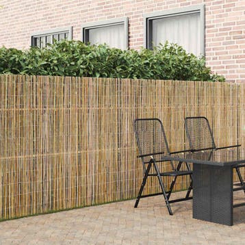 vidaXL Bamboehek 500 x 150 cm Bamboe Naturel, Verzenden, Nieuw, Hout