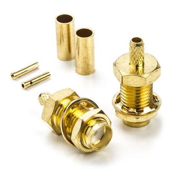 SMA connector voor RG147 kabels - (Vrouwelijk, 2 stuks), Verzenden, Nieuw