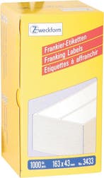 Avery frankeeretiket Zweckform wit 163x43mm 2 etiketten p..., Verzenden, Nieuw in verpakking