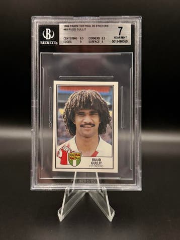 Beckett Bgs 7 Panini Ruud Gullit Feyenoord 1985 #89, Verzenden, Zo goed als nieuw, Losse kaart