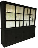 Buffetkast Soest zwart met stalen deuren 250cm, Huis en Inrichting, Kasten | Buffetkasten, Ophalen of Verzenden, Nieuw