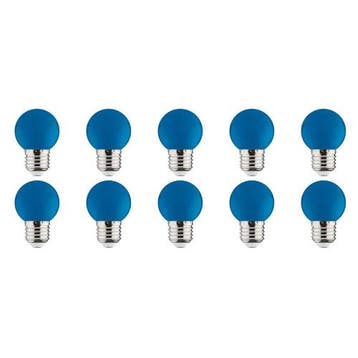 LED Lamp 10 Pack - Romba - Blauw Gekleurd - E27 Fitting - 1W, Ophalen of Verzenden, Nieuw, Overige materialen, Overige fittingen