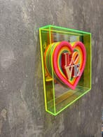 KIRAS - HEART LOVE MIRROR ! lime 25x25cm