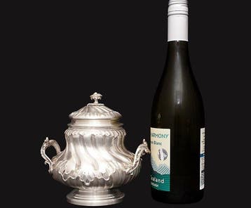 Maison Vever - Suikerkom - Monumental French .950 Silver