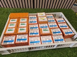 Schroeven diverse maten ca 25 Dozen HECO-FIX plus, partij