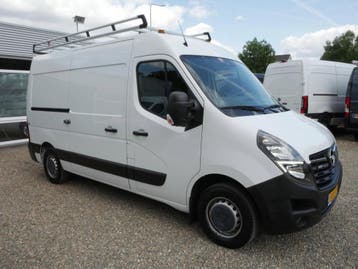 Opel Movano 136PK L2H2 Airco Imp Cam Haak INRICHTING, Stof, Gebruikt, Euro 6, Wit