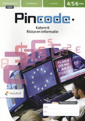 Pincode vwo katern 6 Risico en Informatie FLEX 9789001753764, Zo goed als nieuw