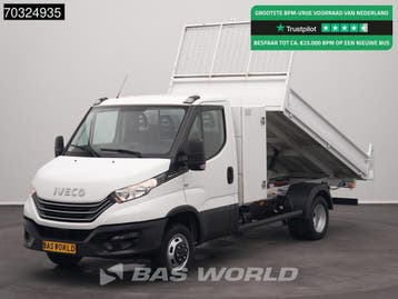 Iveco Daily 35C14 Automaat Kipper met Kist Dubbellucht Kippe, Automaat, Stof, Gebruikt, Euro 6