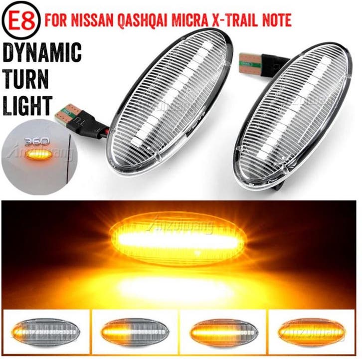 Dynamisch knipperlicht WIT Nissan Tiida C11 Note E11 NE11, Auto-onderdelen, Verlichting