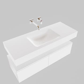 Badkamermeubel AQS Ibiza 120 cm Twee Soft-Close Lades Solid, Ophalen of Verzenden, Nieuw