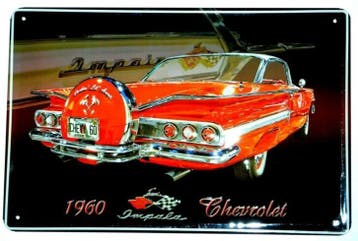 Chevrolet 1960 reclamebord, Ophalen of Verzenden, Nieuw