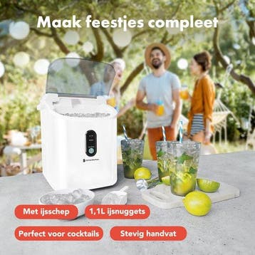 2dekans | KitchenBrothers Nugget IJsblokjesmachine - 1.1L -, Ophalen of Verzenden, Zo goed als nieuw