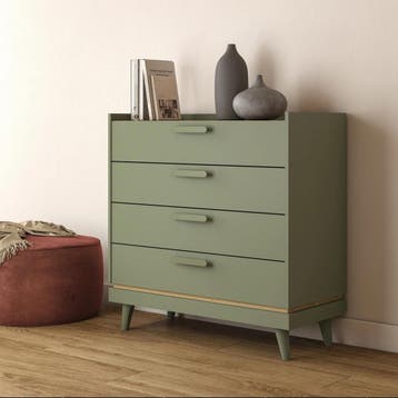 Ladekast Skagen - Groen - 4 Lades, Verzenden, Nieuw